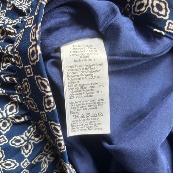 J. Crew Blue and White Smocked Bubble Mini Skirt - Picture 13 of 14